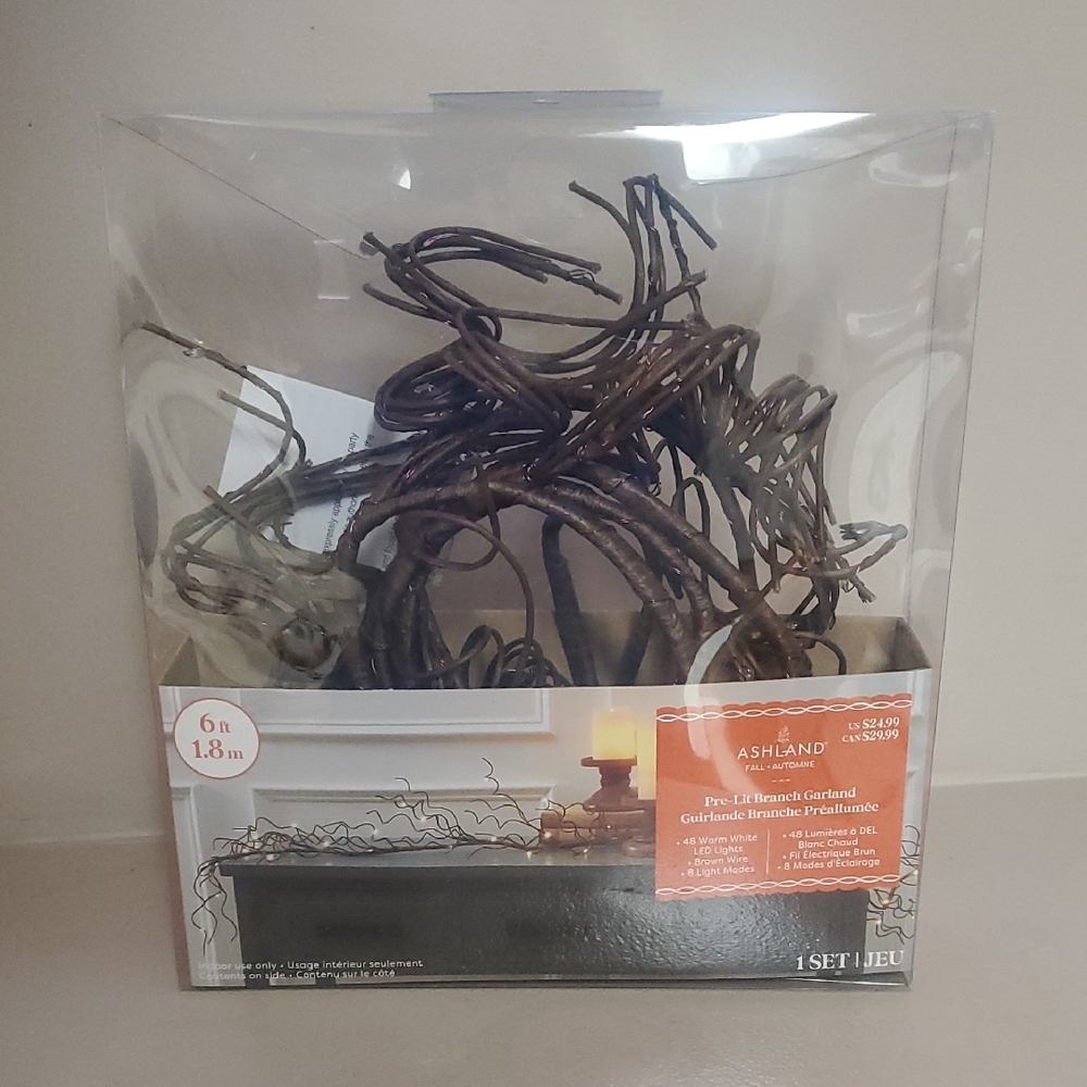 Ashland Illuminated Brown Garland